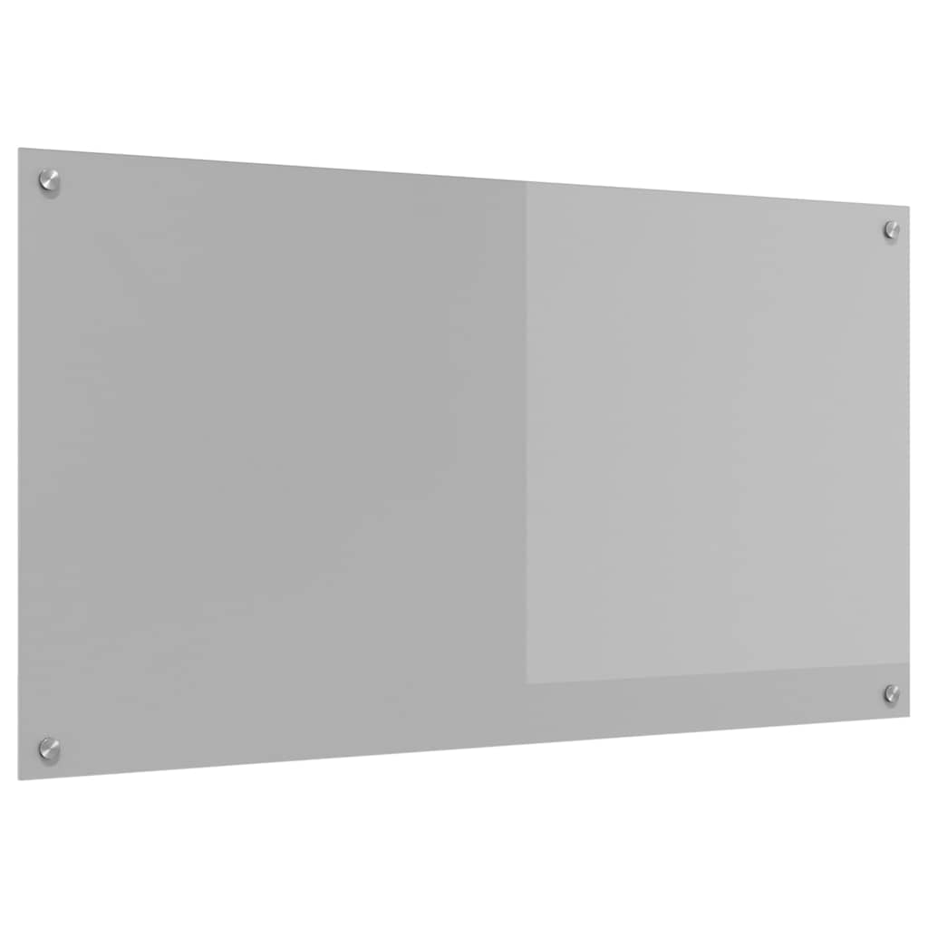 vidaXL Panel kuchenny Jasnoszary 110 x 60 cm szkło hartowane