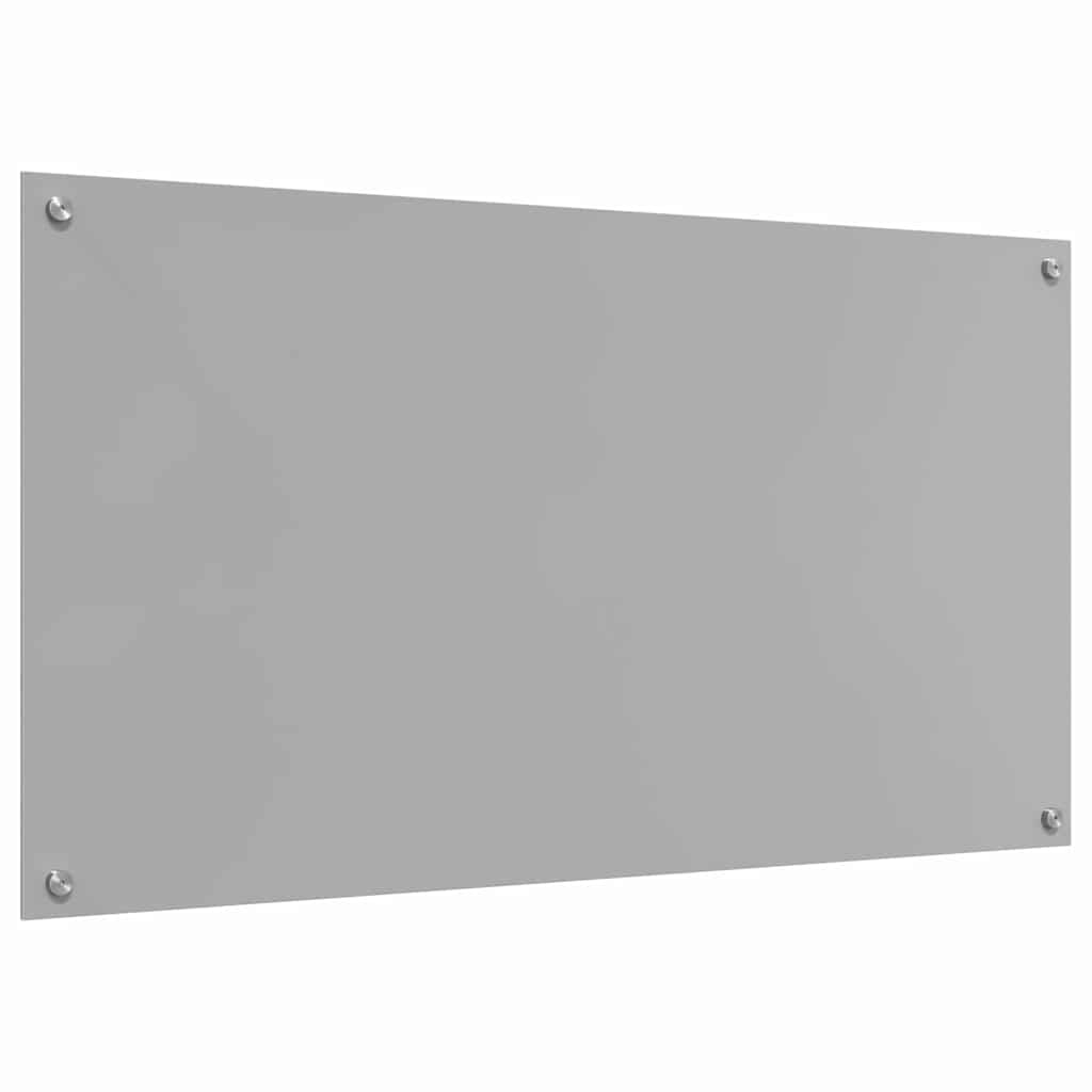 vidaXL Panel kuchenny Jasnoszary 110 x 60 cm szkło hartowane