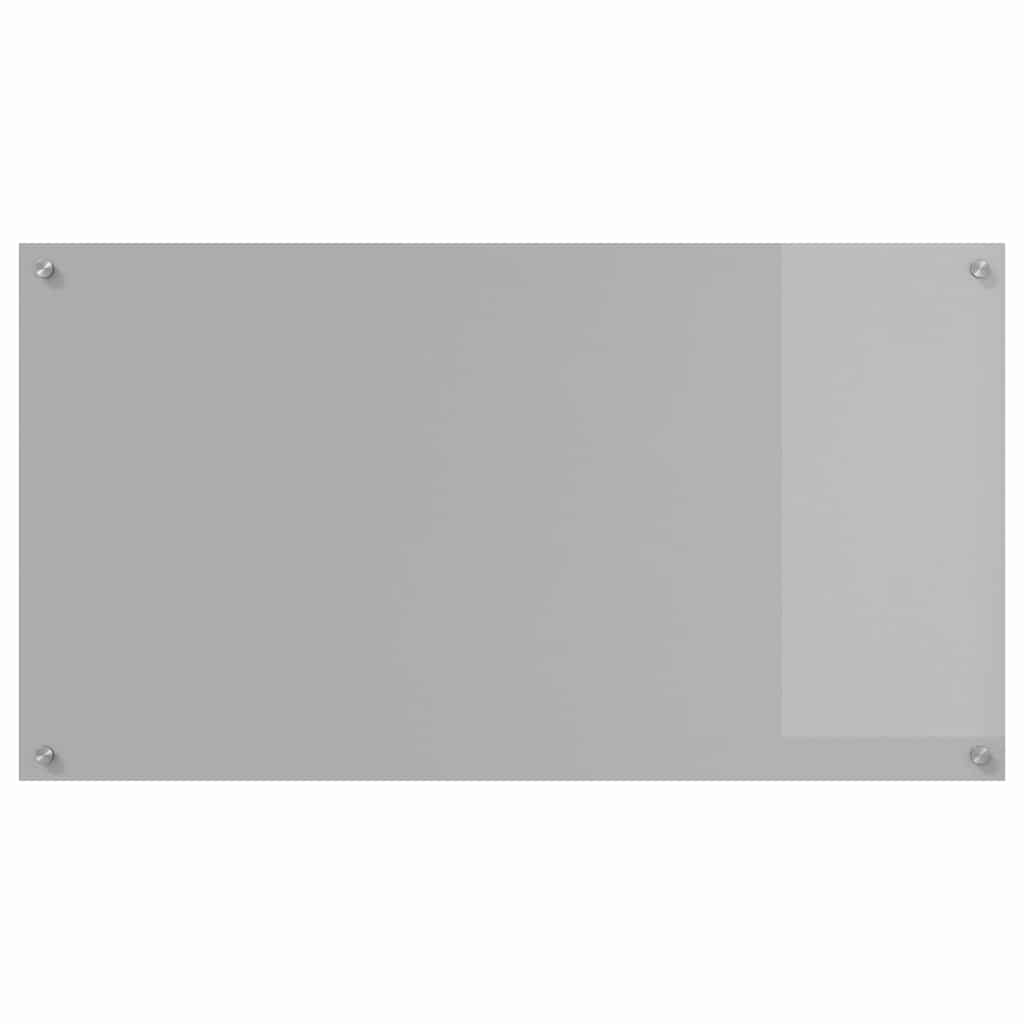 vidaXL Panel kuchenny Jasnoszary 110 x 60 cm szkło hartowane