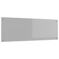 vidaXL Panel kuchenny Jasnoszary 120 x 40 cm szkło hartowane