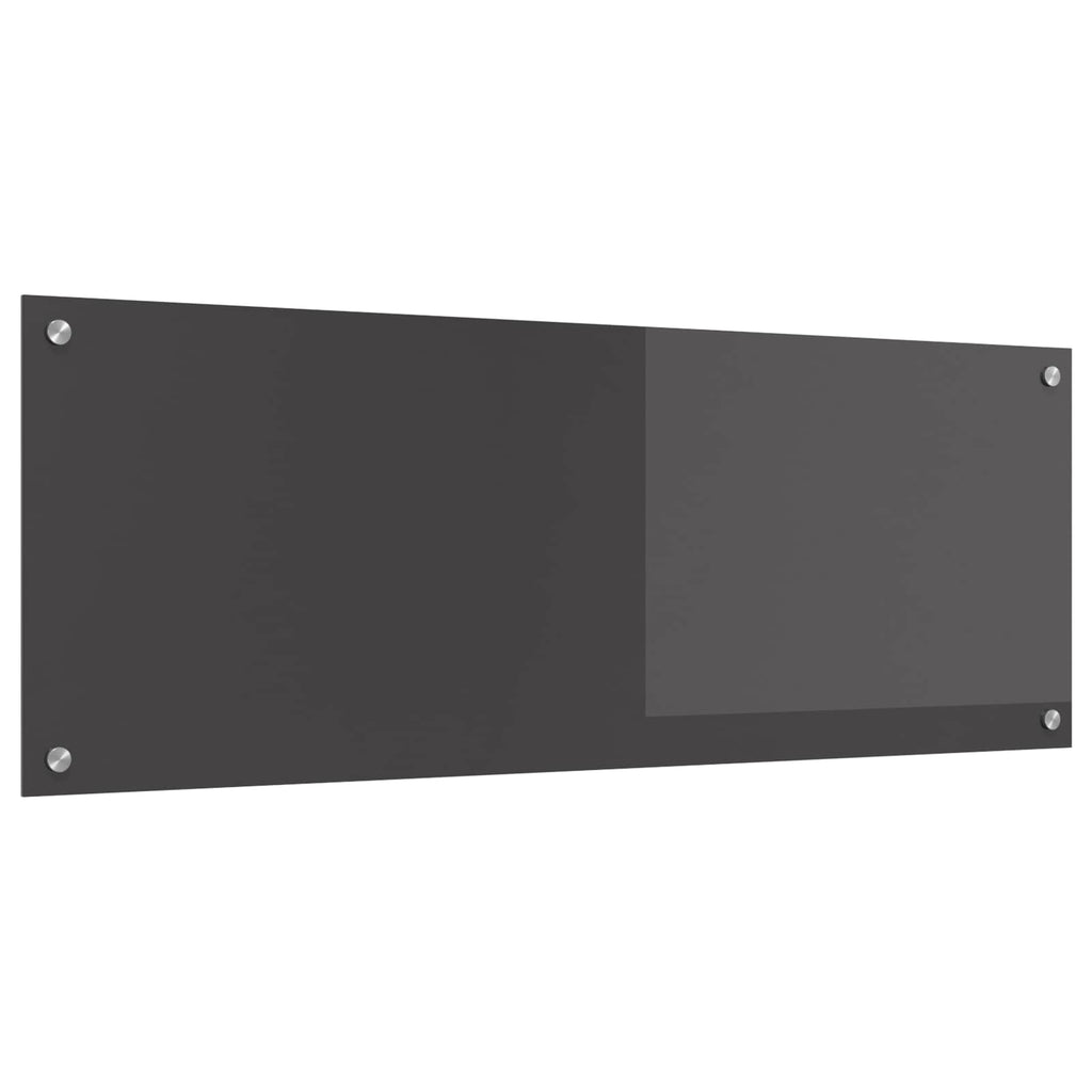 vidaXL Panel kuchenny Ciemnoszary 110 x 40 cm szkło hartowane