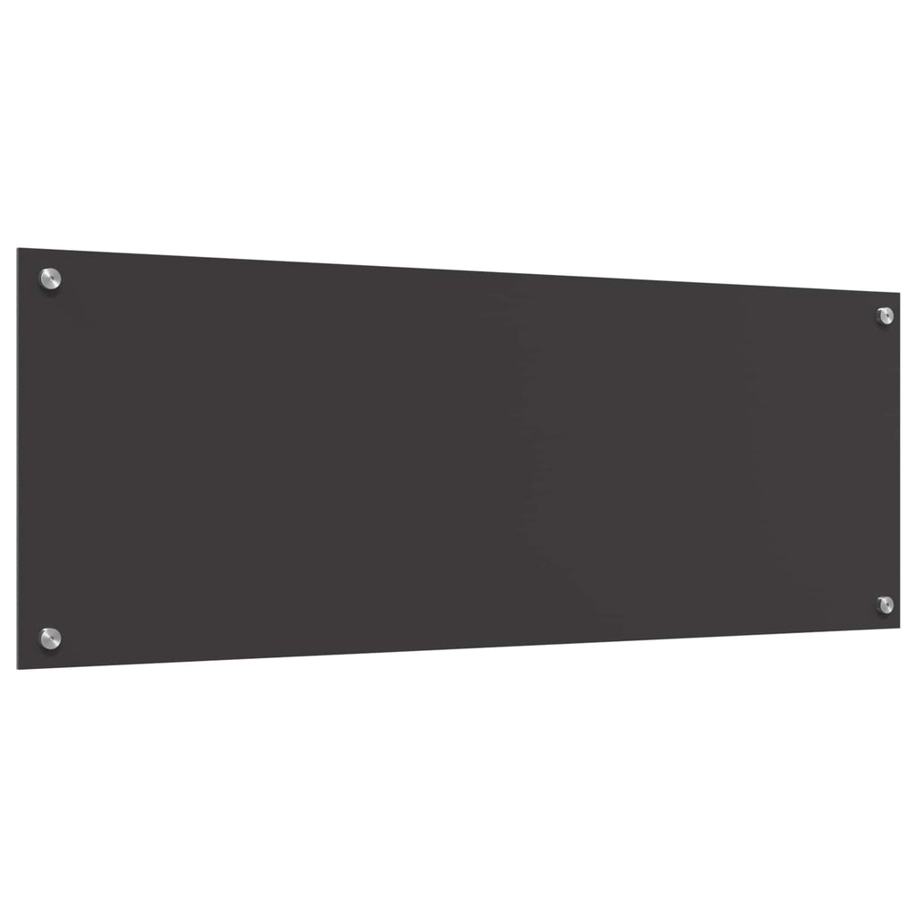 vidaXL Panel kuchenny Ciemnoszary 110 x 40 cm szkło hartowane
