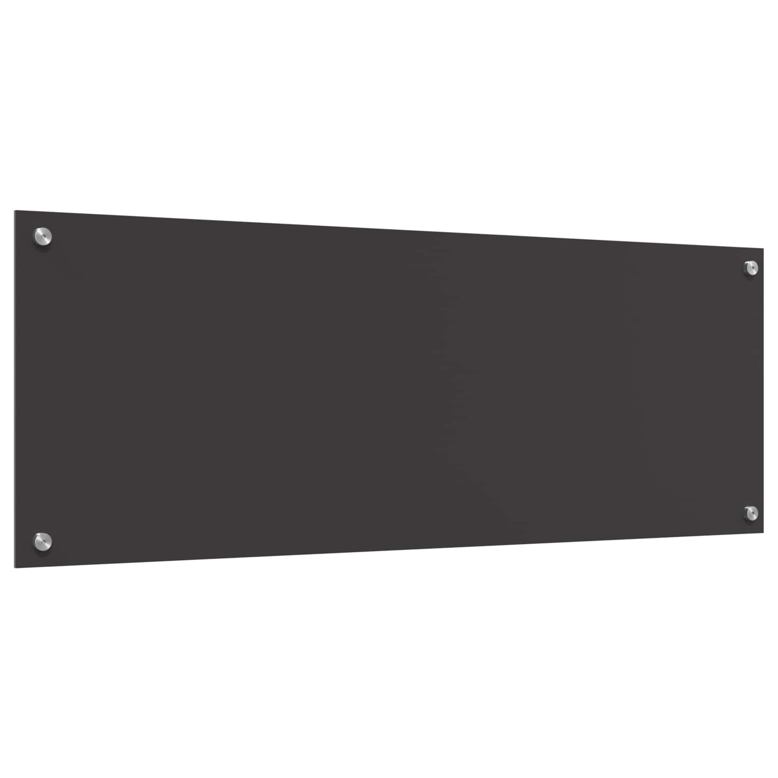 vidaXL Panel kuchenny Ciemnoszary 110 x 40 cm szkło hartowane