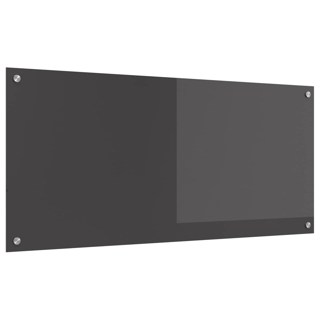 vidaXL Panel kuchenny Ciemnoszary 110 x 50 cm szkło hartowane