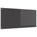 vidaXL Panel kuchenny Ciemnoszary 110 x 50 cm szkło hartowane