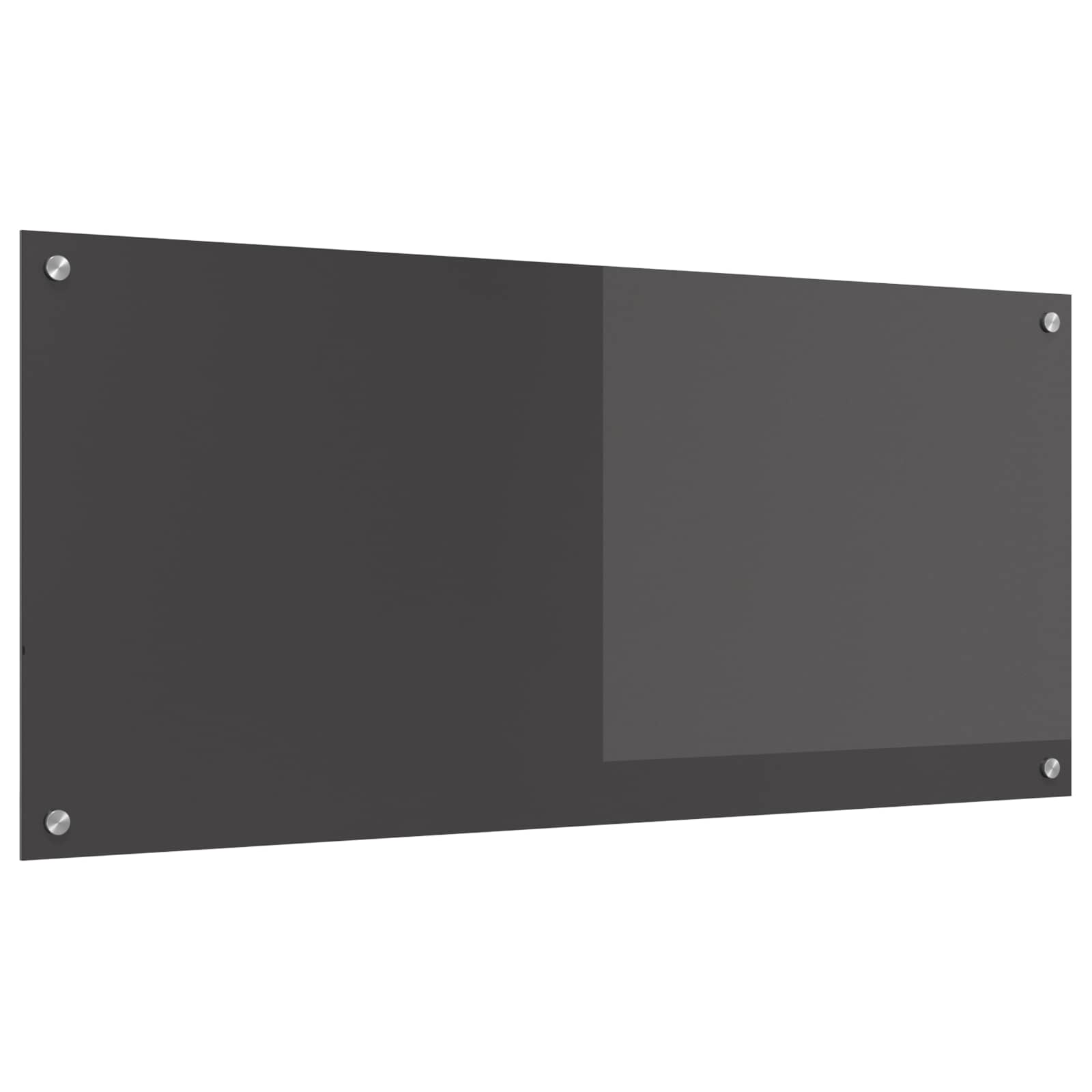 vidaXL Panel kuchenny Ciemnoszary 110 x 50 cm szkło hartowane