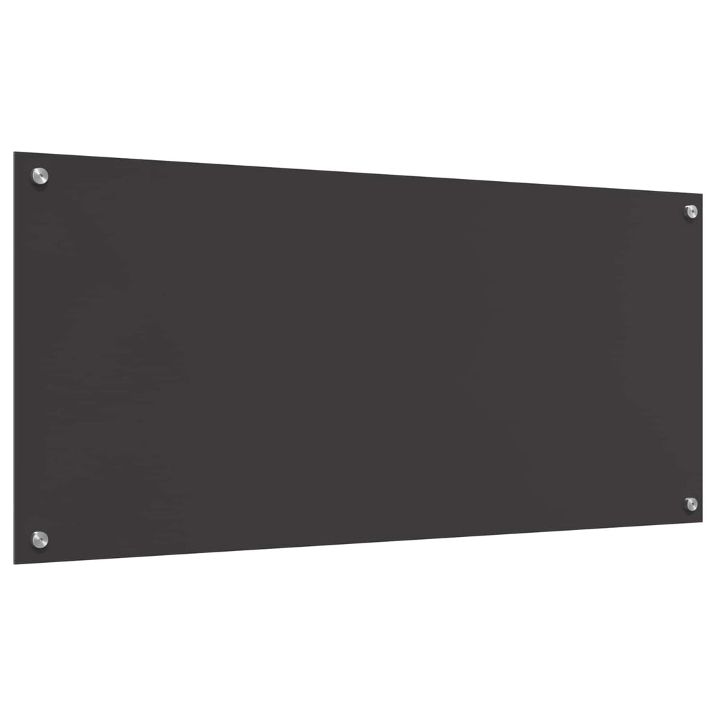 vidaXL Panel kuchenny Ciemnoszary 110 x 50 cm szkło hartowane