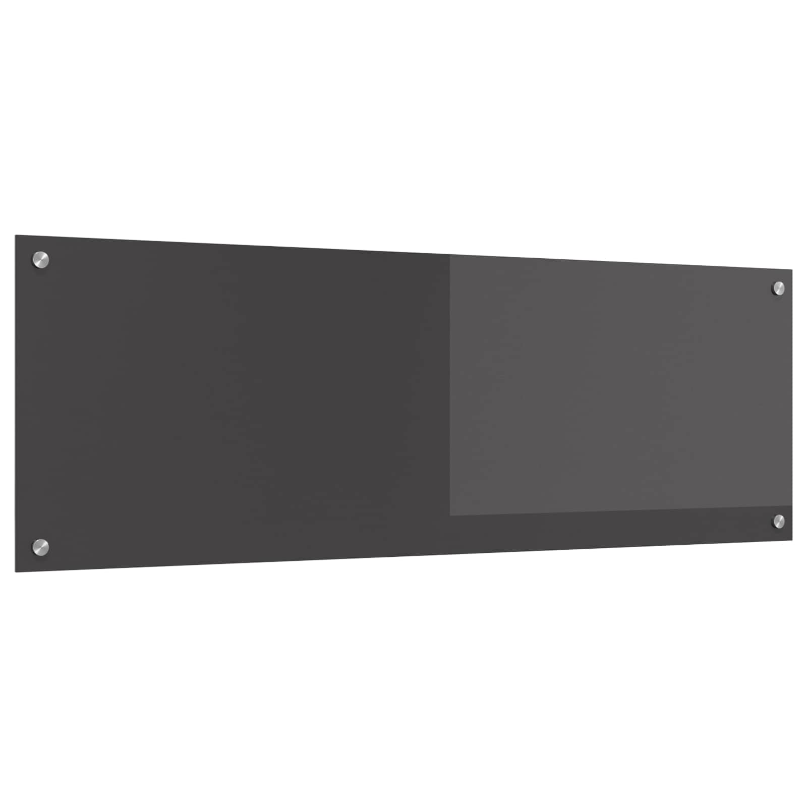 vidaXL Panel kuchenny Ciemnoszary 120 x 40 cm szkło hartowane