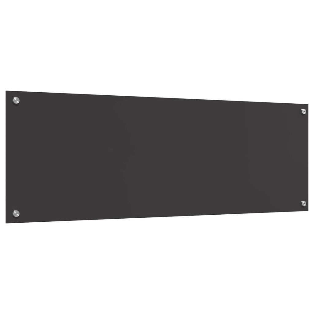vidaXL Panel kuchenny Ciemnoszary 120 x 40 cm szkło hartowane