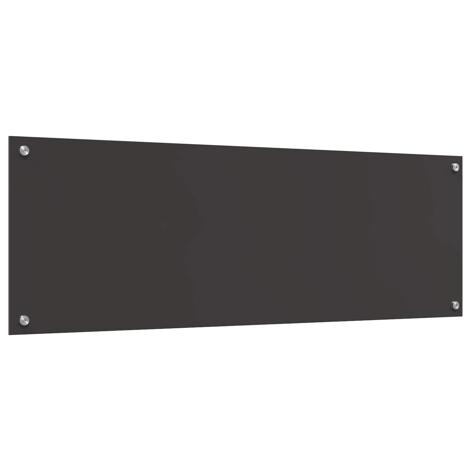 vidaXL Panel kuchenny Ciemnoszary 120 x 40 cm szkło hartowane