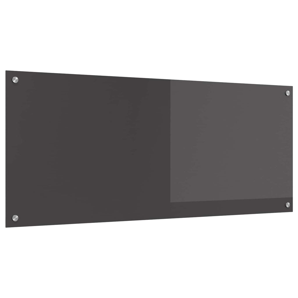 vidaXL Panel kuchenny Ciemnoszary 120 x 50 cm szkło hartowane