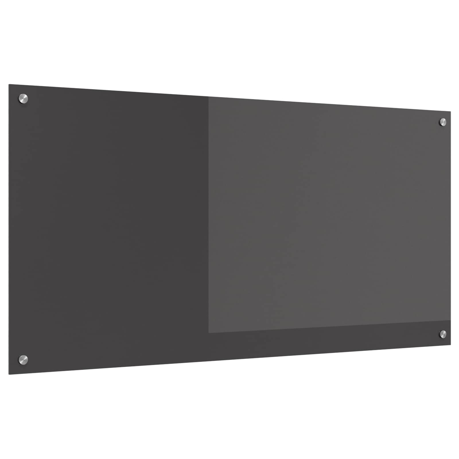 vidaXL Panel kuchenny Ciemnoszary 120 x 60 cm szkło hartowane