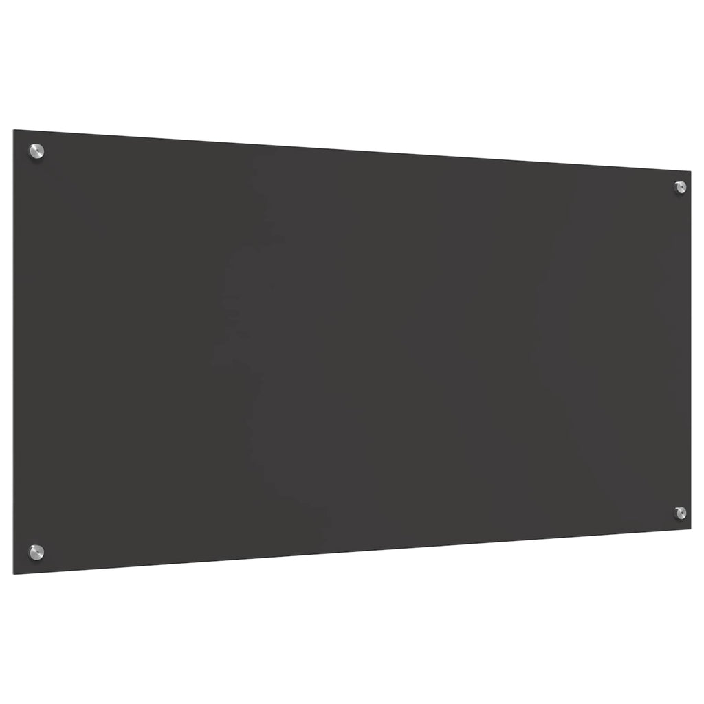 vidaXL Panel kuchenny Ciemnoszary 120 x 60 cm szkło hartowane