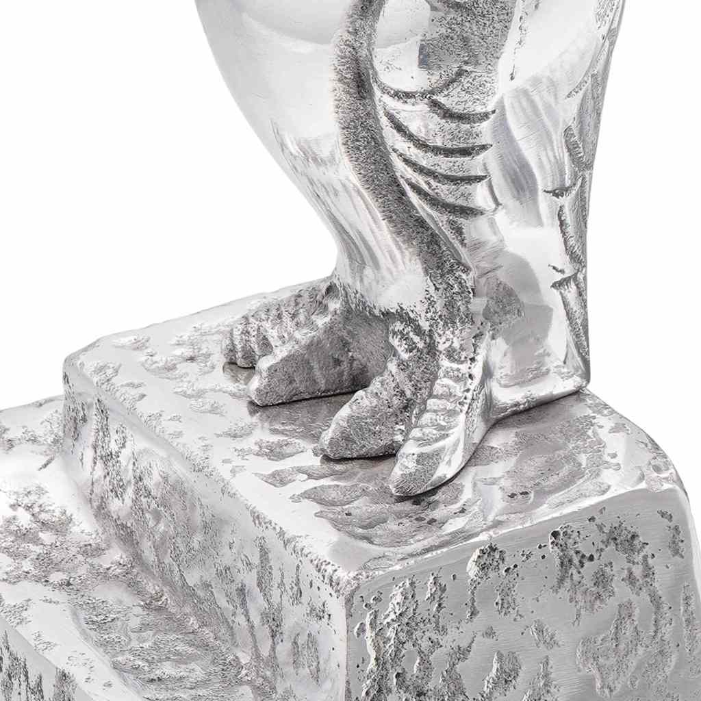 vidaXL Podpórki do książek 2 pcs Srebrny 12 x 9 x 19 cm Aluminium