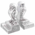 vidaXL Podpórki do książek 2 pcs Srebrny 12 x 9 x 19 cm Aluminium