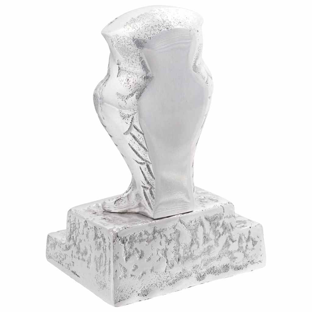 vidaXL Podpórki do książek 2 pcs Srebrny 12 x 9 x 19 cm Aluminium
