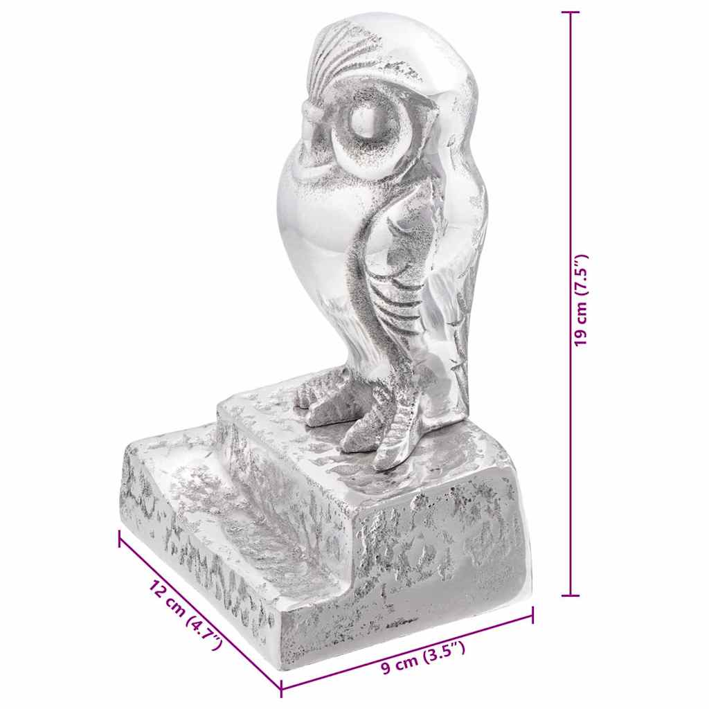 vidaXL Podpórki do książek 2 pcs Srebrny 12 x 9 x 19 cm Aluminium