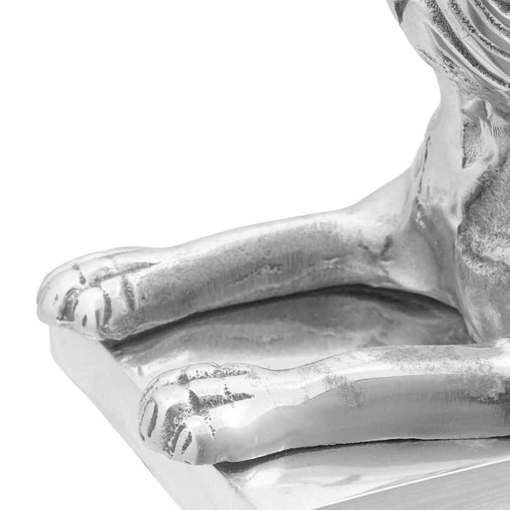 vidaXL Podpórki do książek 2 pcs Srebrny 12 x 15 x 18 cm Aluminium