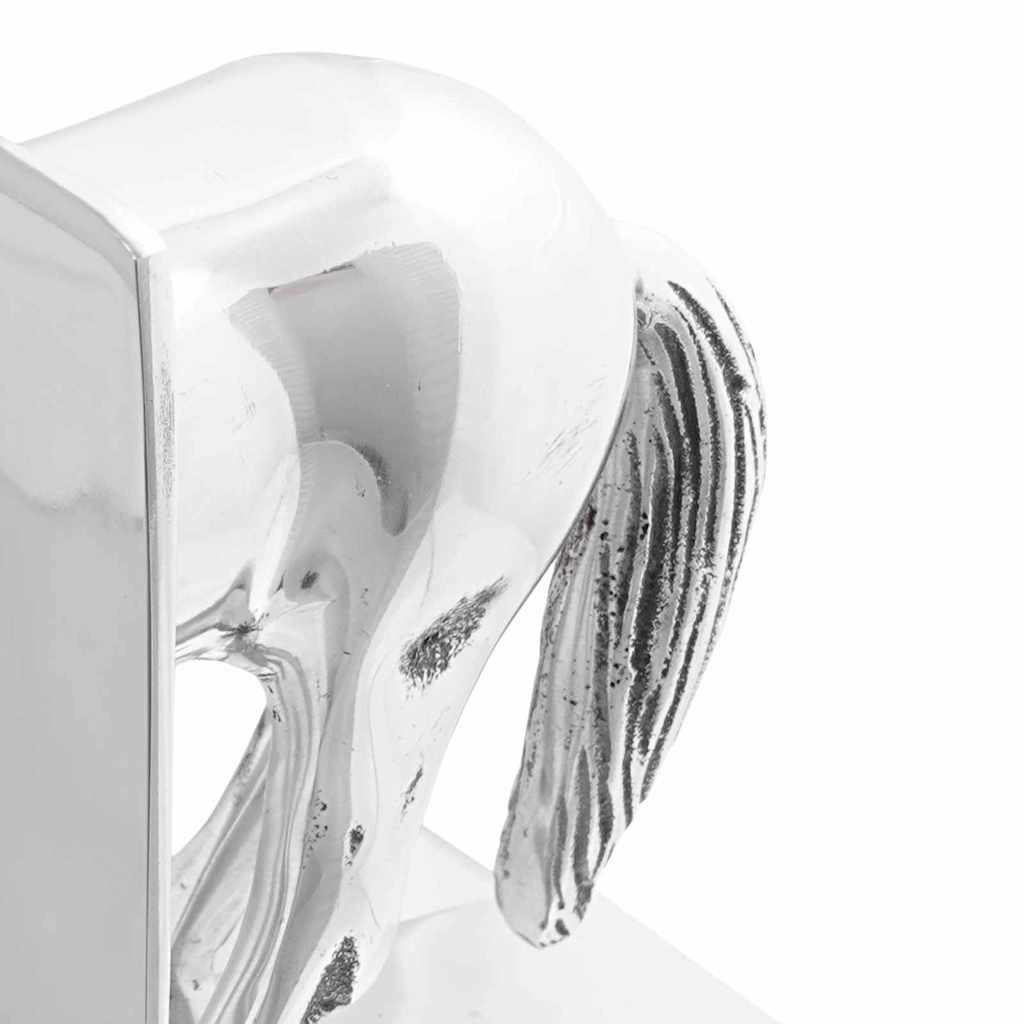 vidaXL Podpórki do książek 2 pcs Srebrny 11 x 14 x 25 cm Aluminium
