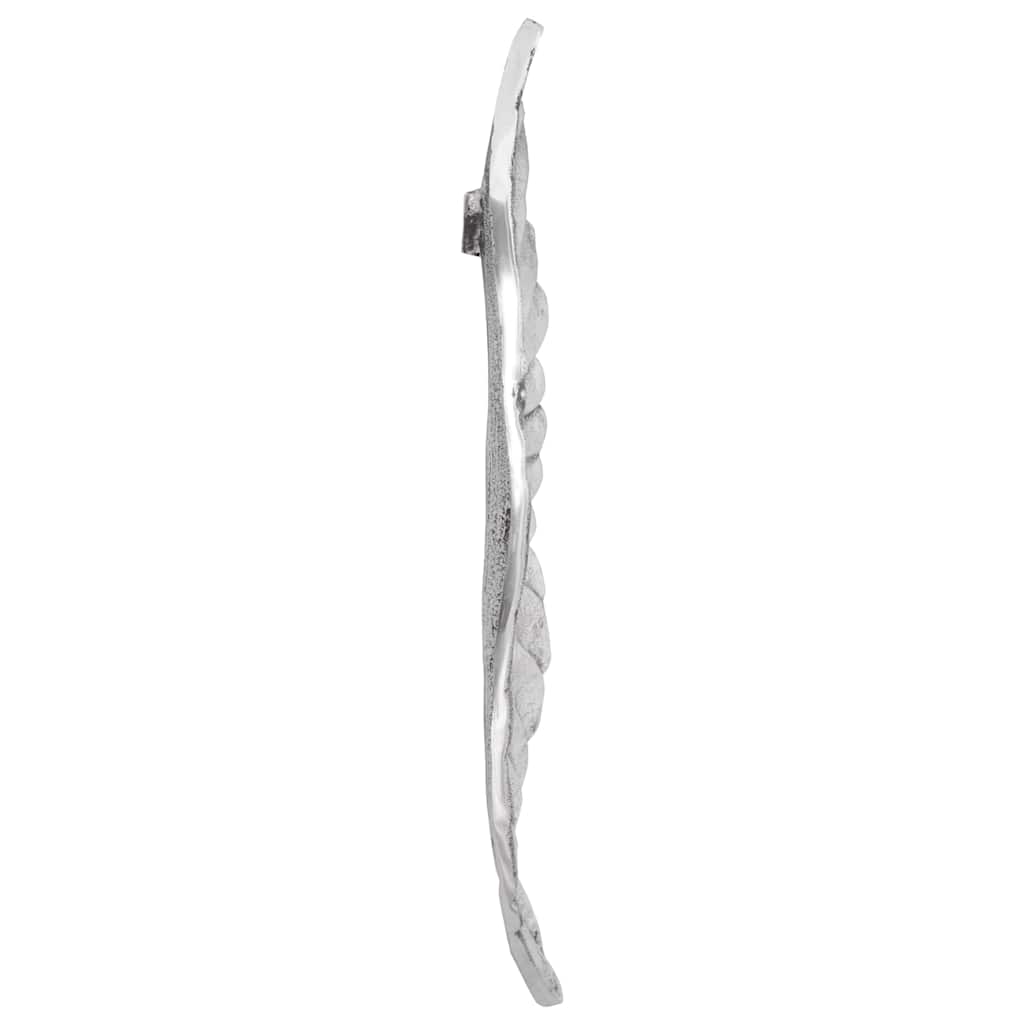 vidaXL Rzeźba skrzydeł 2 pcs Srebrny 31 x 5 x 91 cm Aluminium