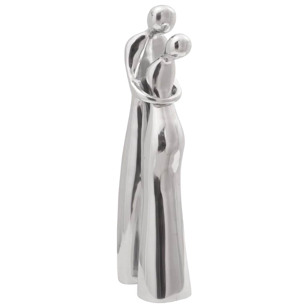 vidaXL Rzeźba Srebrny 10 x 16 x 49 cm Aluminium