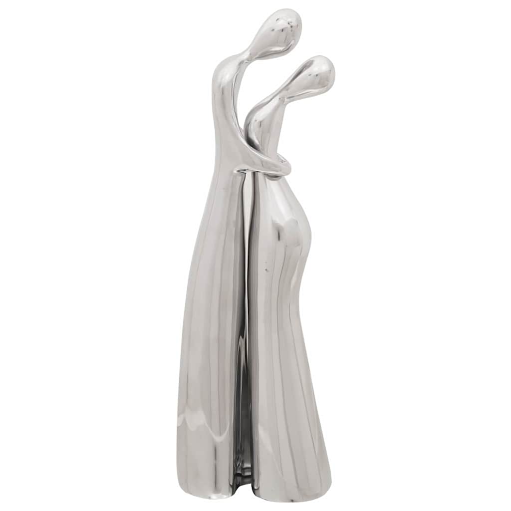 vidaXL Rzeźba Srebrny 10 x 16 x 49 cm Aluminium