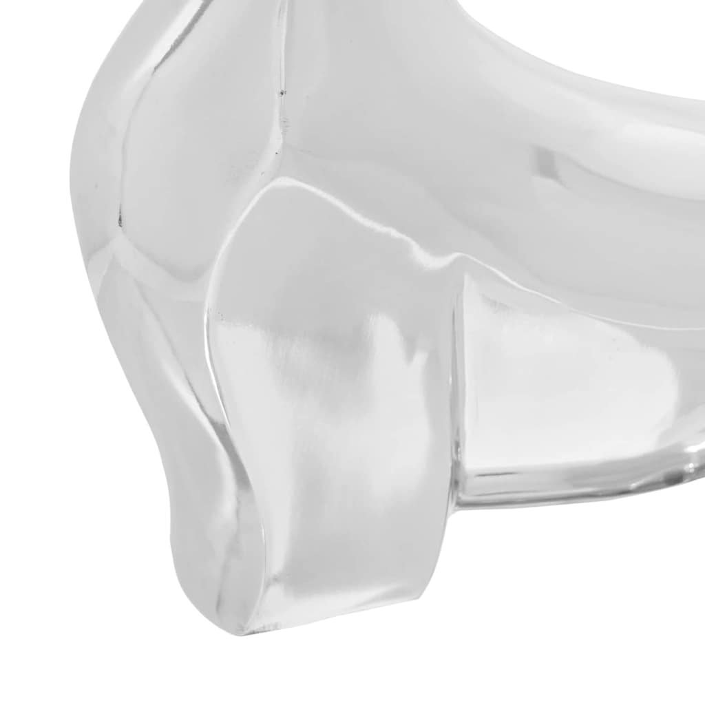 vidaXL Rzeźba byka Srebrny 37 x 44 x 17 cm Aluminium