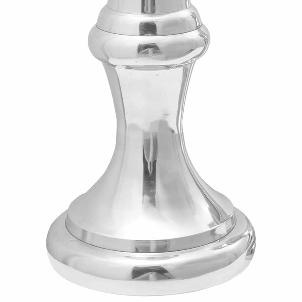 vidaXL Rzeźby 2 pcs Srebrny 17 x 17 x 42 cm Aluminium