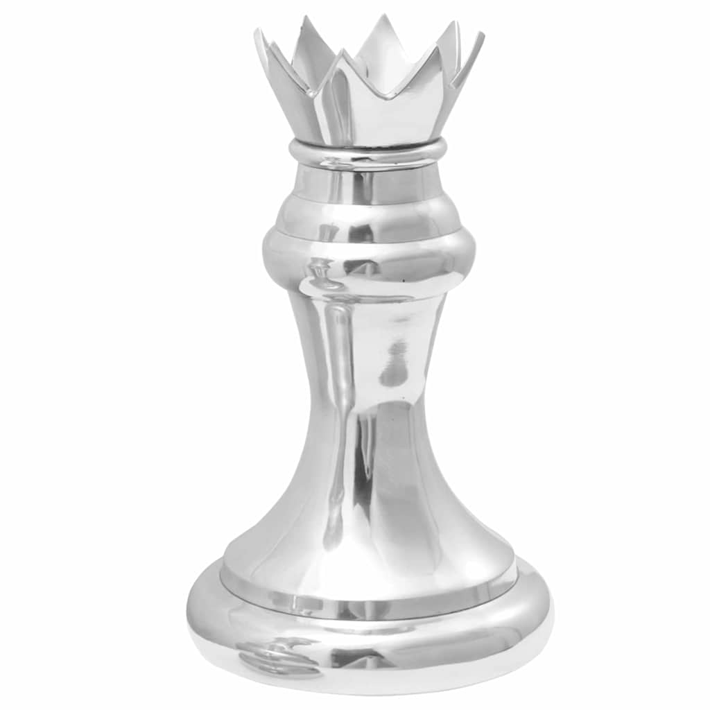 vidaXL Rzeźby 2 pcs Srebrny 17 x 17 x 42 cm Aluminium