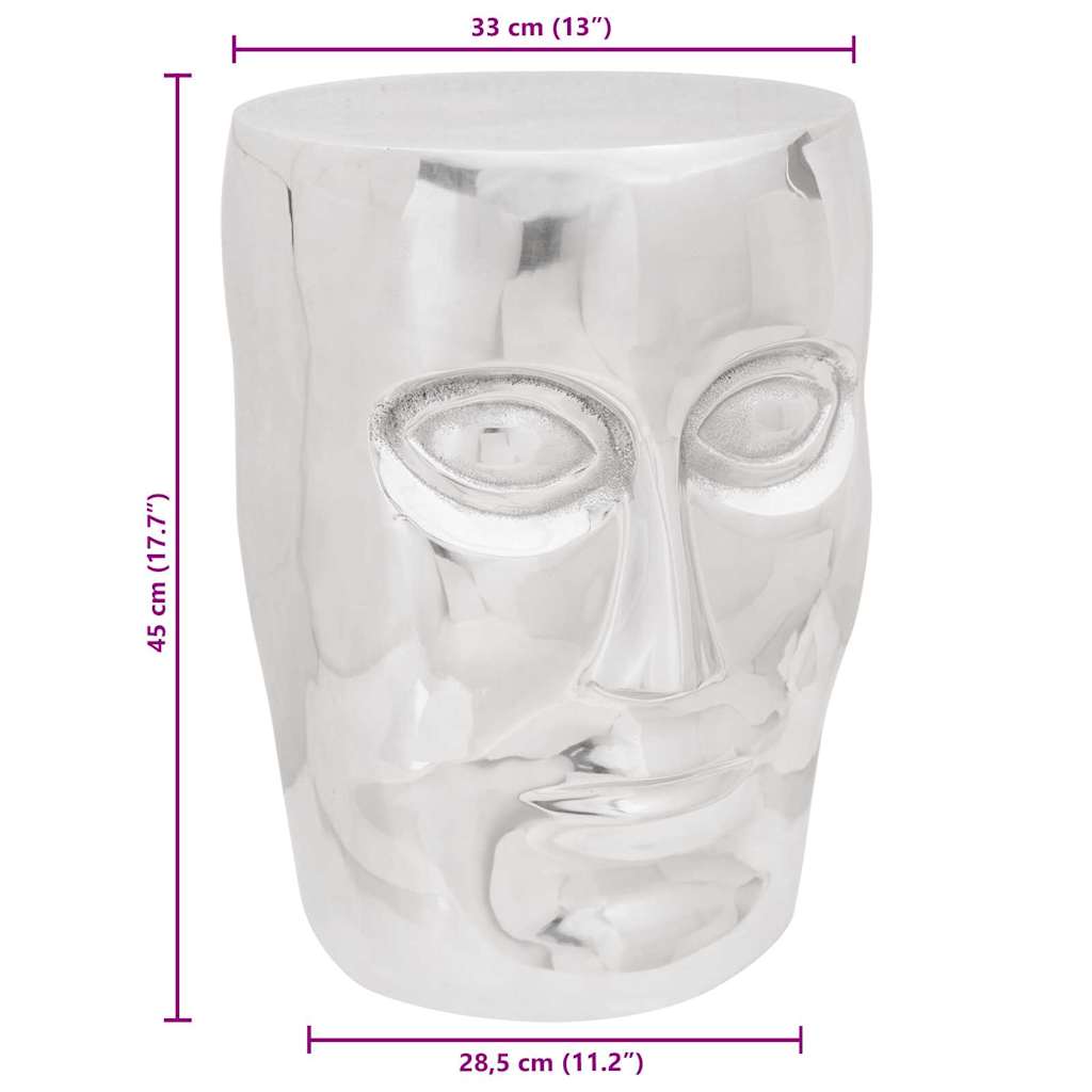 vidaXL Halka Srebrny Aluminium