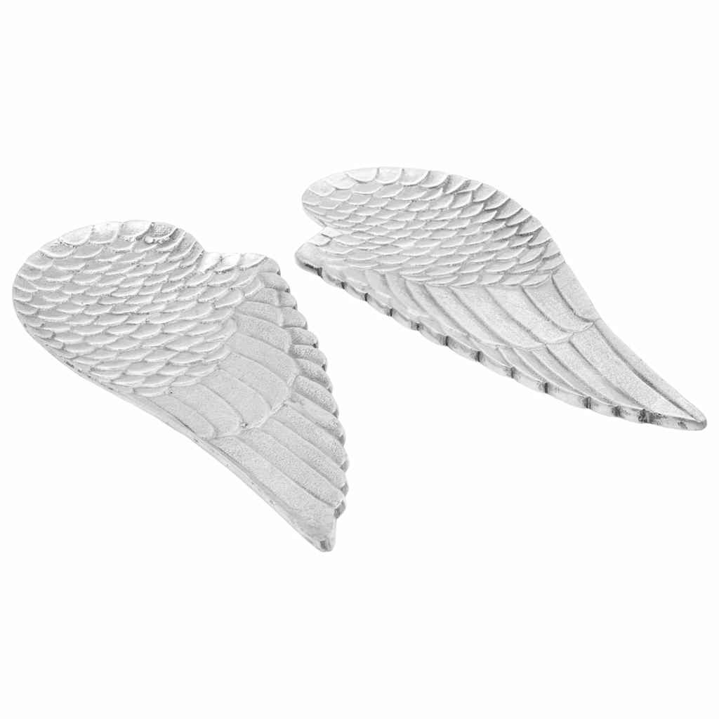 vidaXL Kosz na owoce 2 pcs Srebrny 40 x 18 x 2,5 cm Aluminium