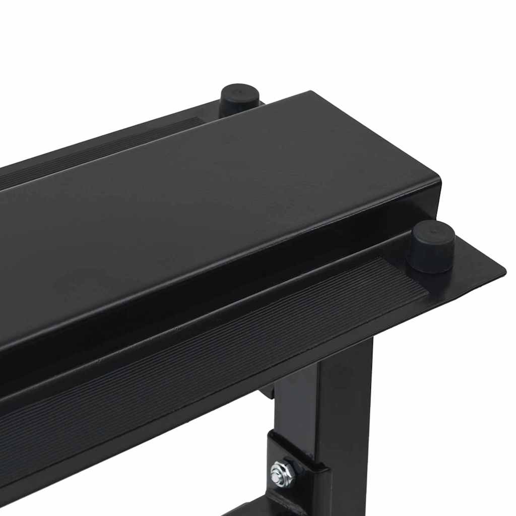 vidaXL Stojak na hantle Czarny 99 x 45 x 95,5 cm