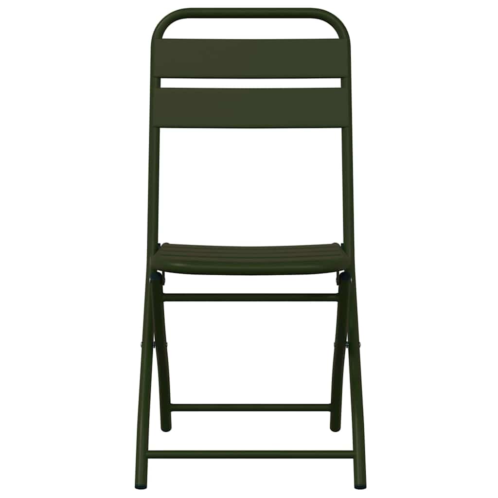 vidaXL Składane krzesło ogrodowe 2 pcs Zielony 42 x 52 x 82cm