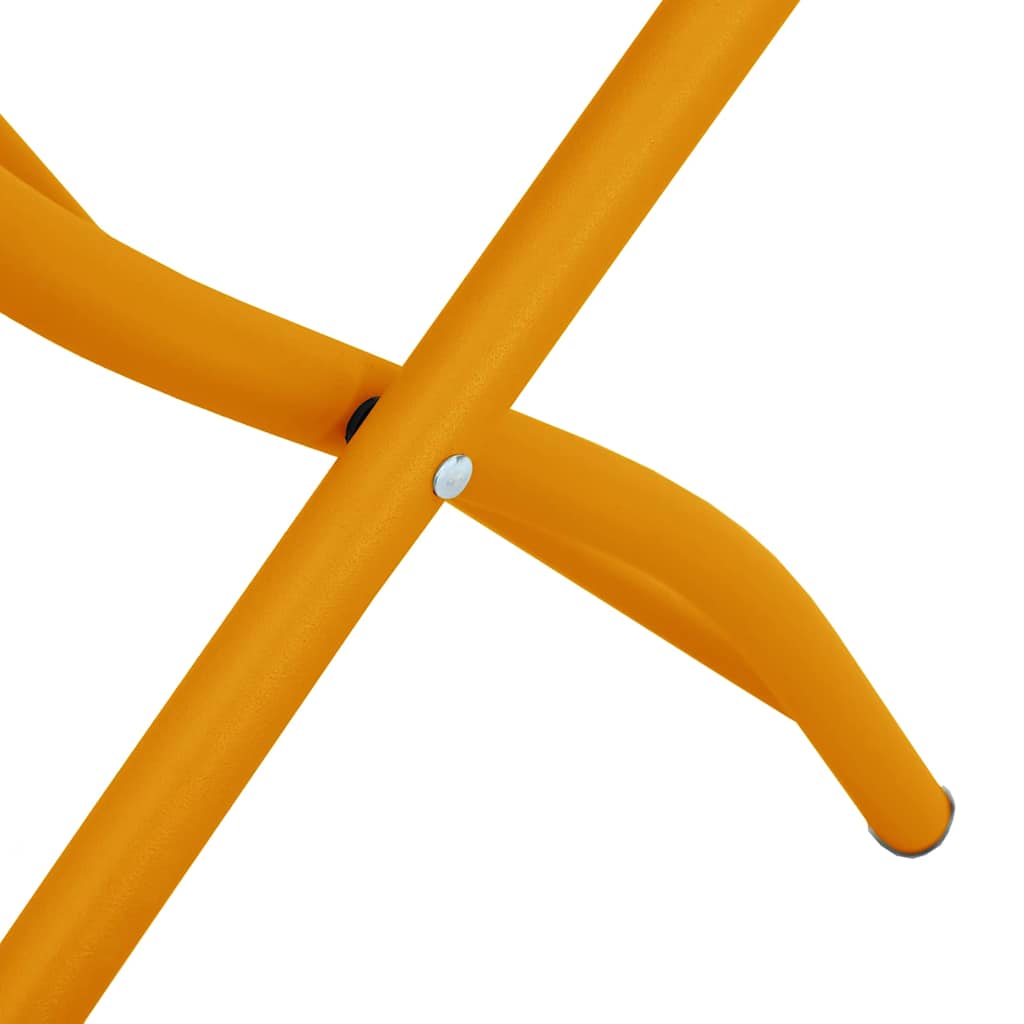 vidaXL Składane krzesło ogrodowe 2 pcs Musztardowy 42 x 52 x 82cm