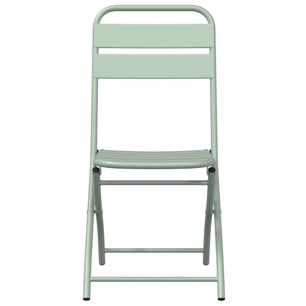 vidaXL Składane krzesło ogrodowe 2 pcs Jasna miętowa 42 x 52 x 82cm