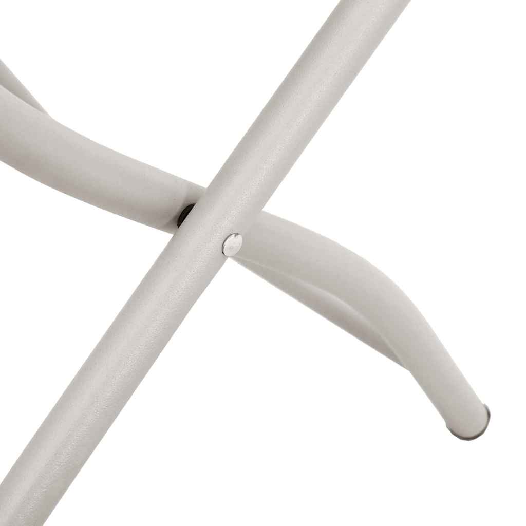 vidaXL Składane krzesło ogrodowe 2 pcs Beżowy 42 x 52 x 82cm