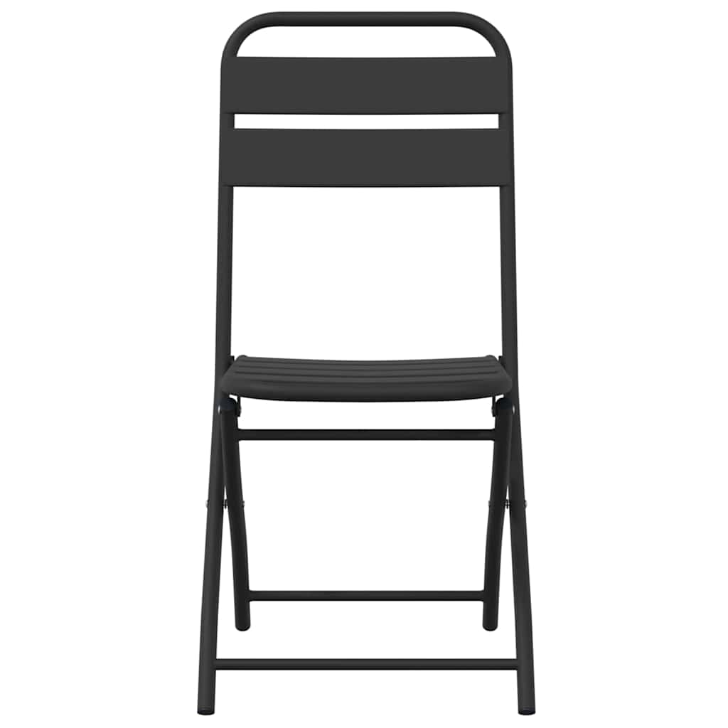 vidaXL Składane krzesło ogrodowe 2 pcs Antracyt 42 x 52 x 82cm