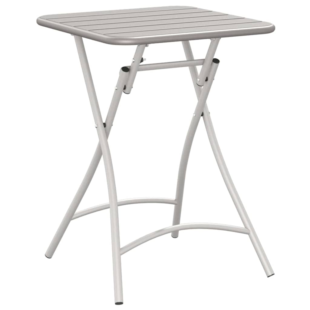 vidaXL Stolik bistro Beżowy 55 x 55 x 72,5 cm Stal malowana proszkowo