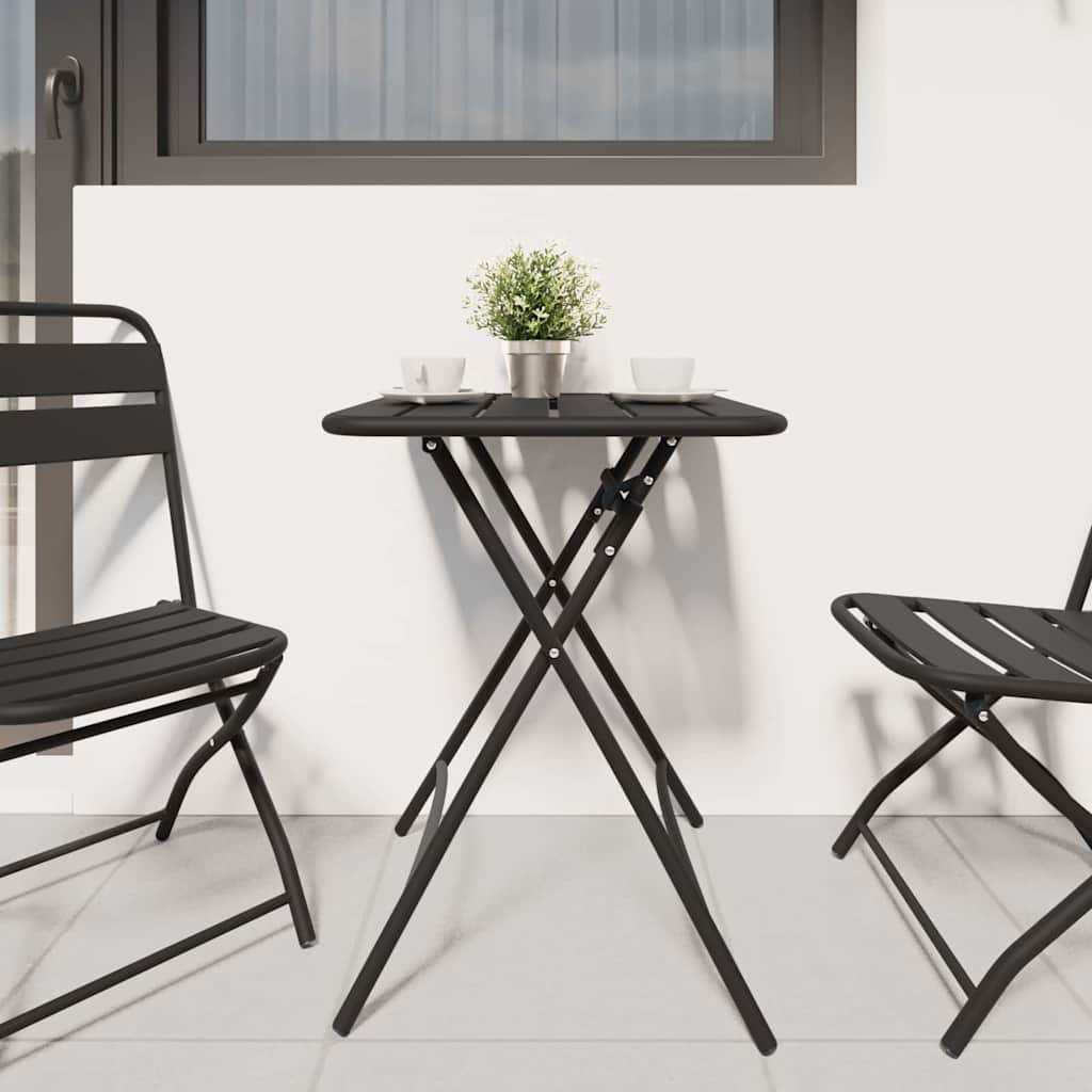 vidaXL Stolik bistro Antracyt 55 x 55 x 72,5 cm