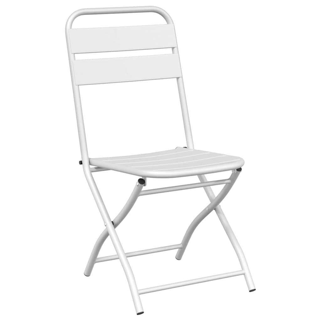 vidaXL Zestaw bistro 3 pcs Biały Stal