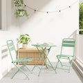 vidaXL Zestaw bistro 3 pcs Zielony Stal