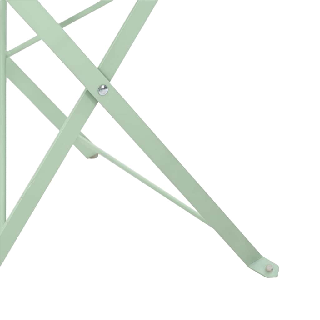 vidaXL Składane krzesło ogrodowe 2 pcs Jasna miętowa 42 x 46 x 82 cm