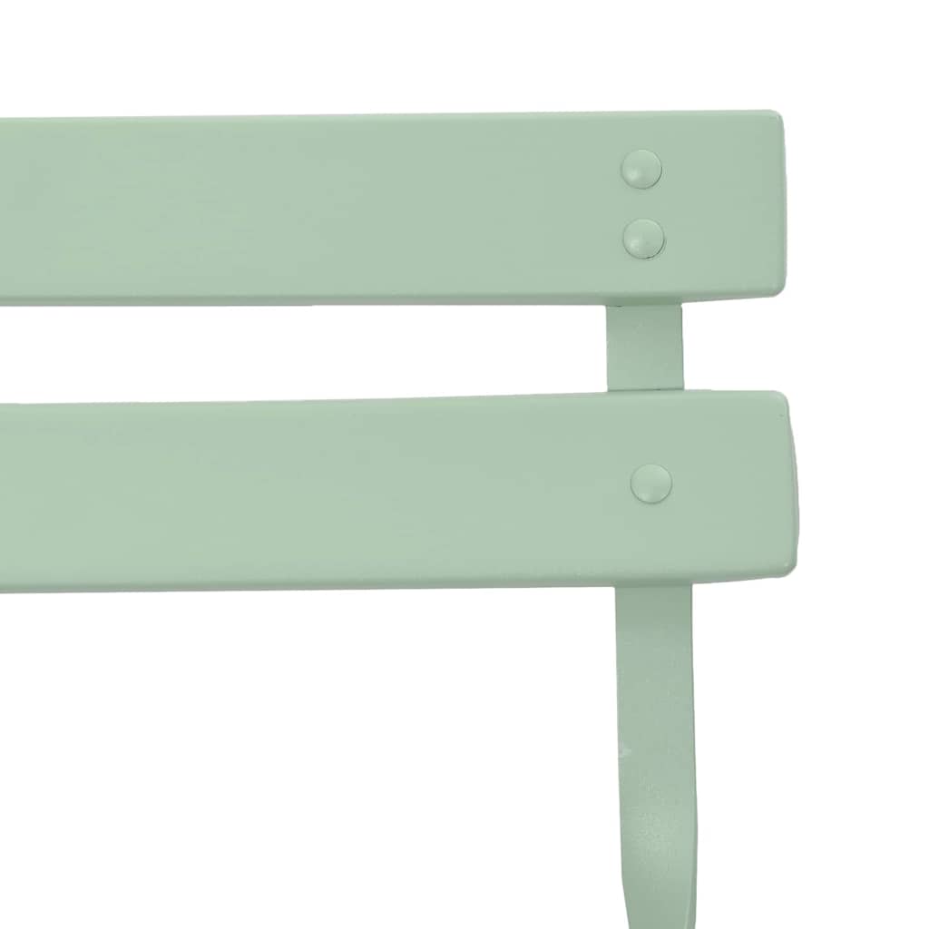 vidaXL Składane krzesło ogrodowe 2 pcs Jasna miętowa 42 x 46 x 82 cm