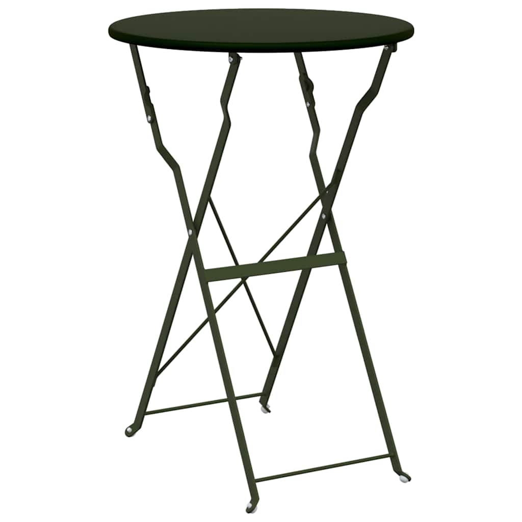 vidaXL Stolik bistro Ciemna zieleń Ø 50 x 71 cm