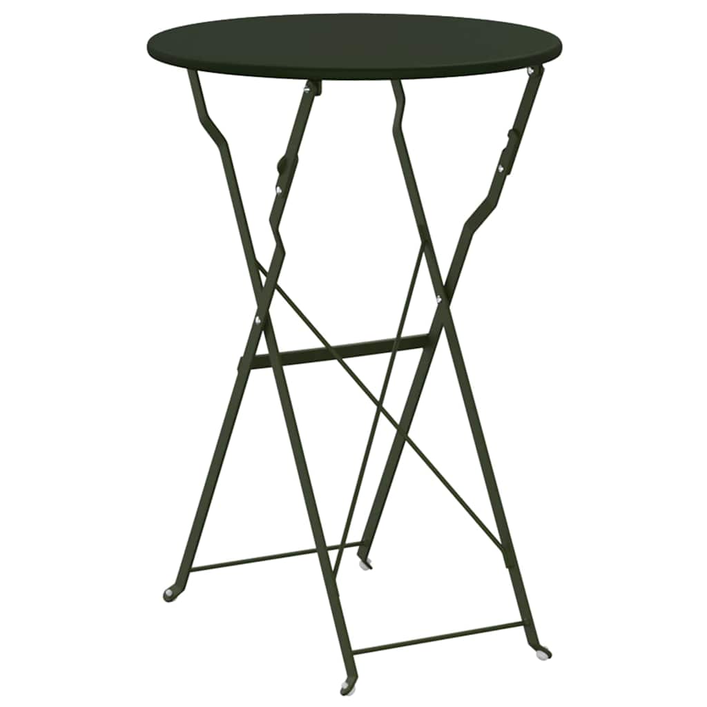 vidaXL Stolik bistro Ciemna zieleń Ø 50 x 71 cm