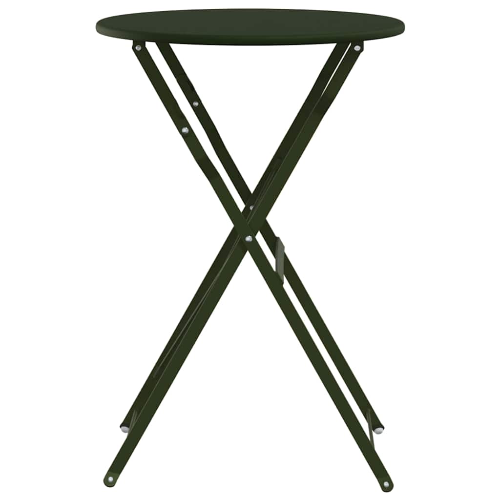 vidaXL Stolik bistro Ciemna zieleń Ø 50 x 71 cm