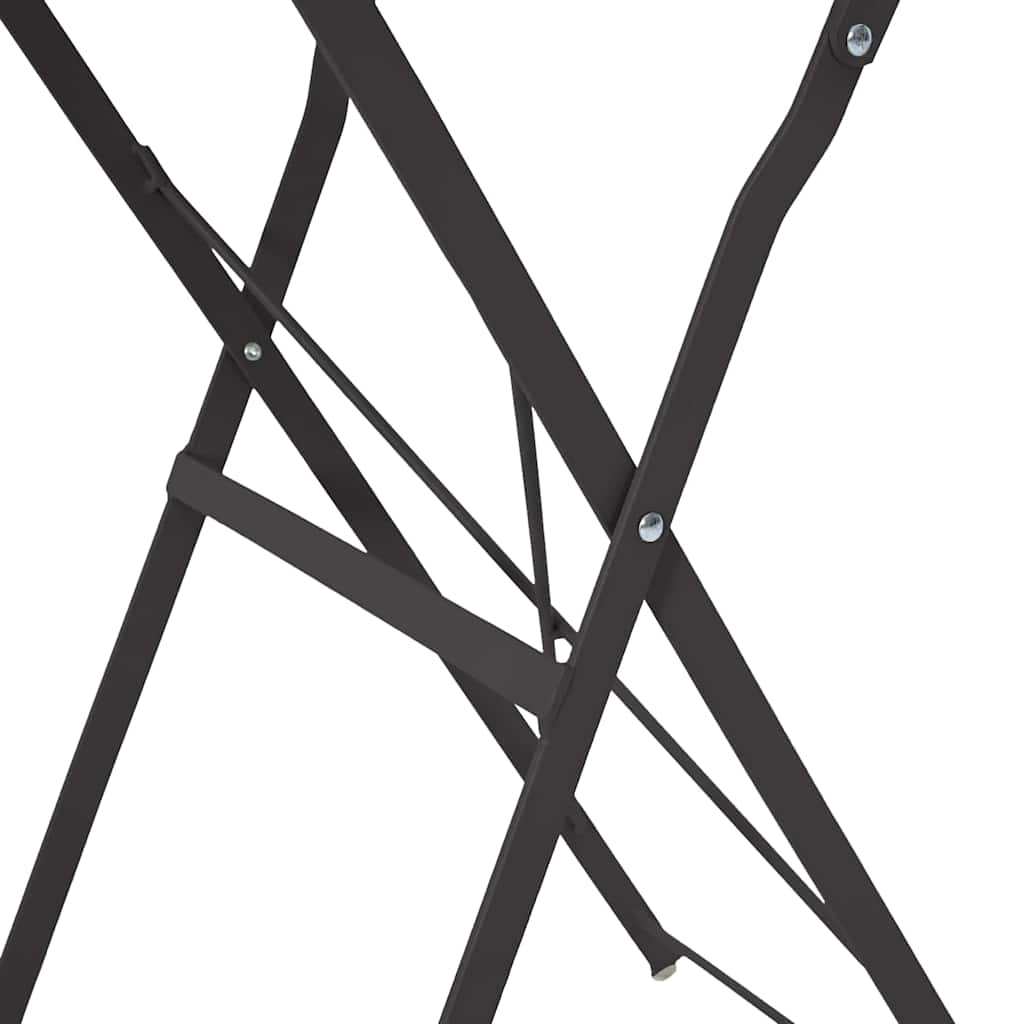 vidaXL Stolik bistro Antracyt Ø 50 x 71 cm Stal malowana proszkowo