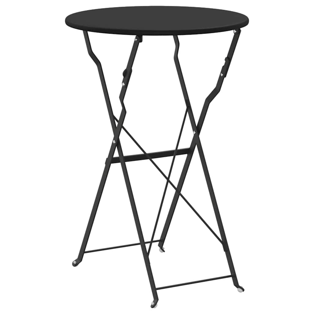 vidaXL Stolik bistro Antracyt Ø 50 x 71 cm Stal malowana proszkowo