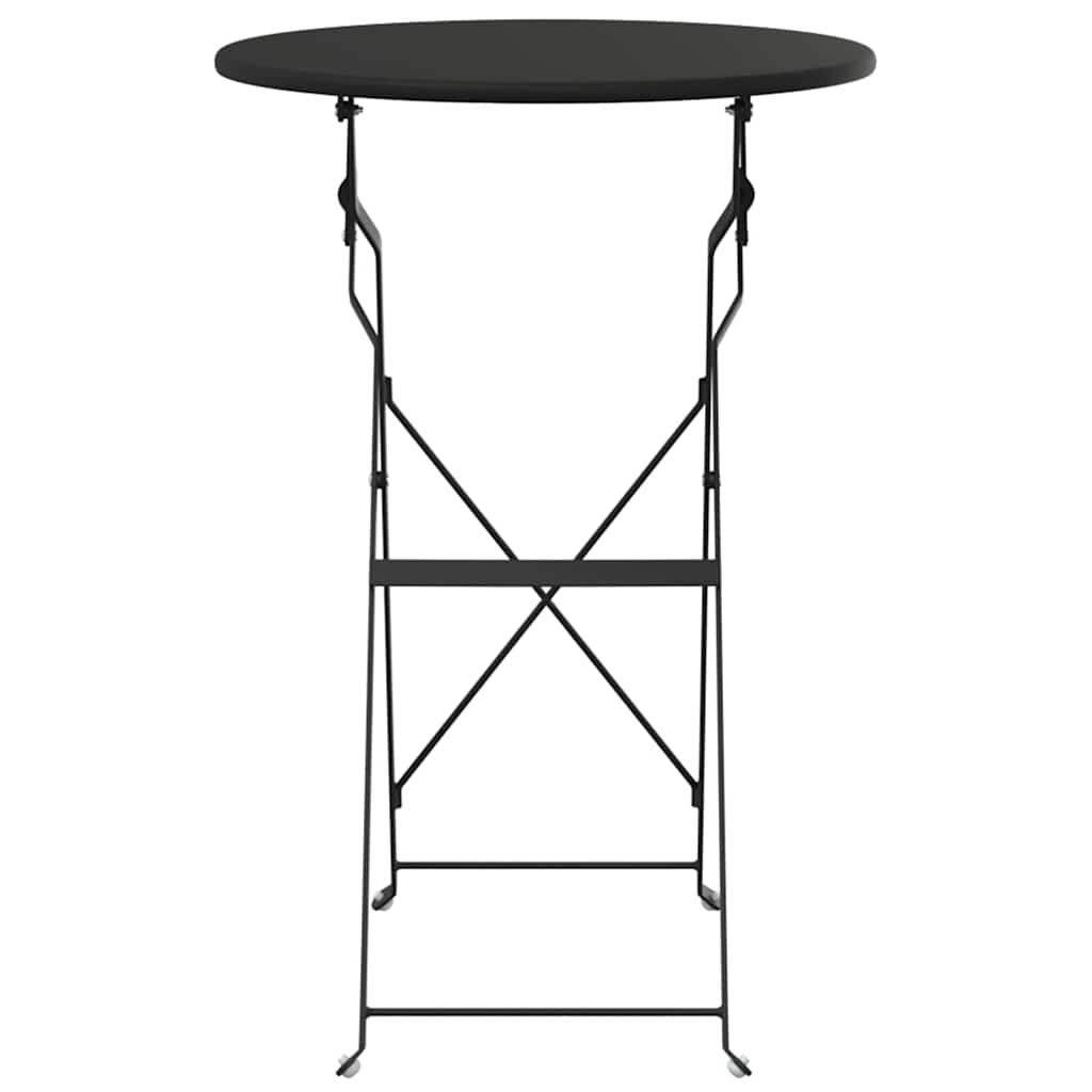 vidaXL Stolik bistro Antracyt Ø 50 x 71 cm Stal malowana proszkowo