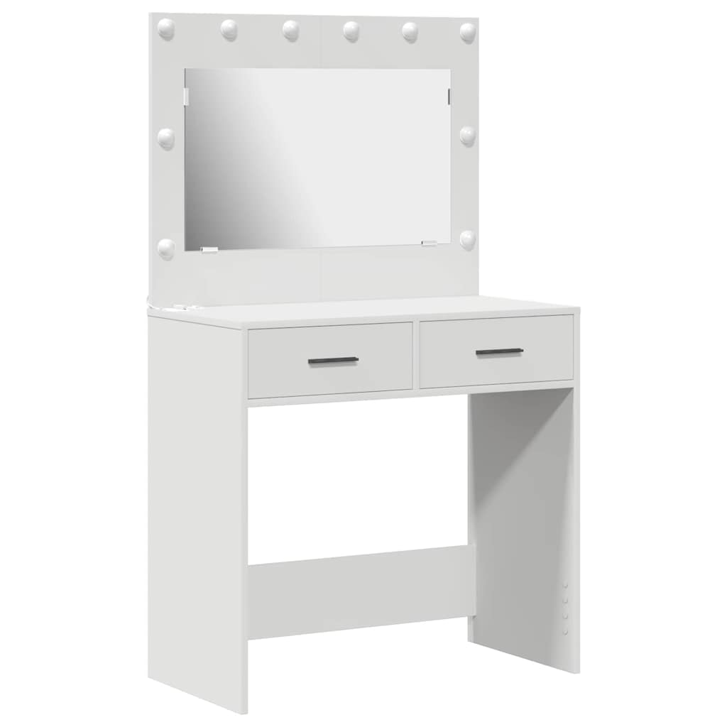 vidaXL Toaletka Biały 78,5 x 41 x 135 cm Materiał drewnopochodny